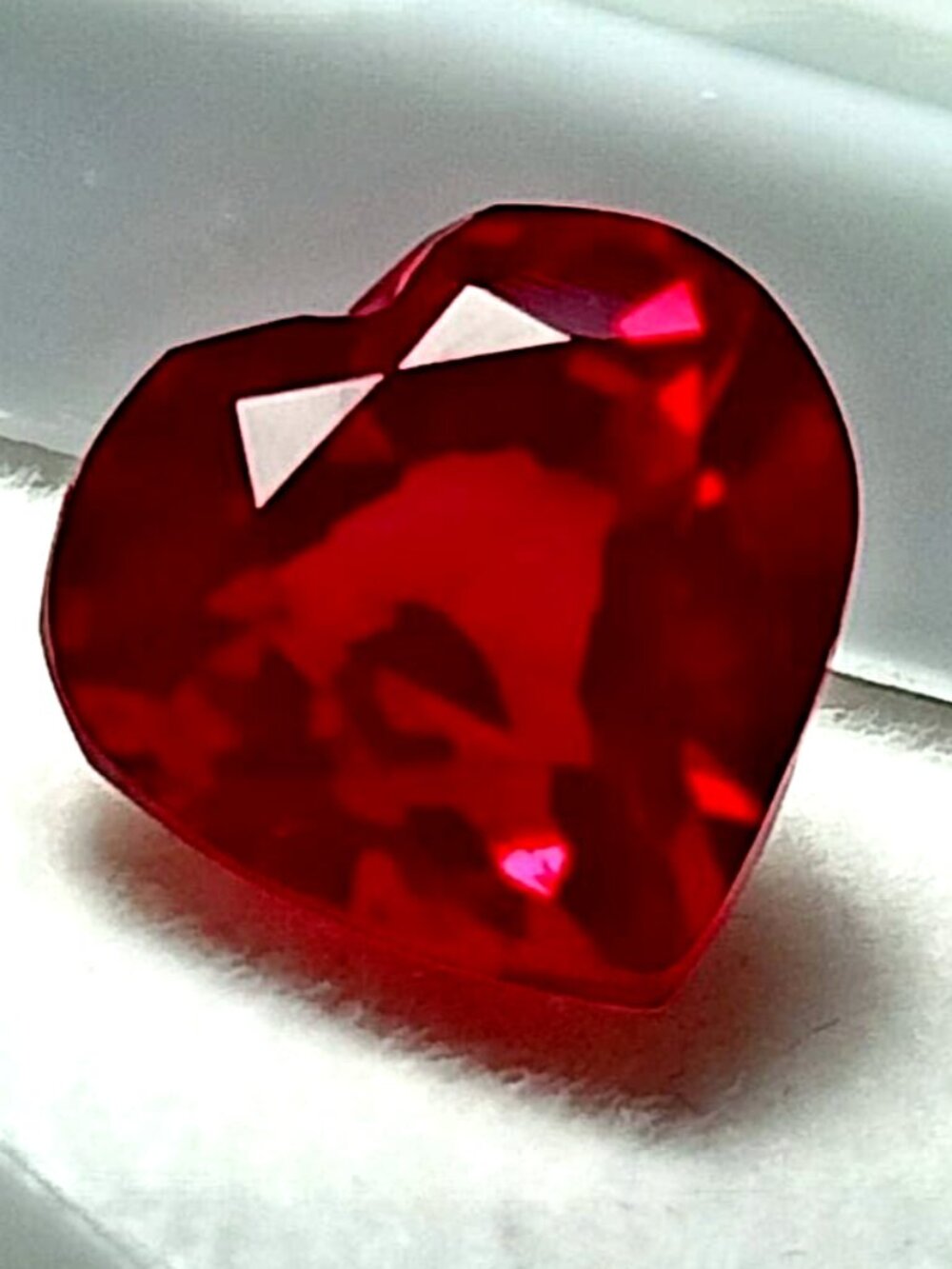 Faceted Natural Red Ruby Heart Shaped 9.22 CT